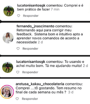 Depoimento de usuário satisfeito 3