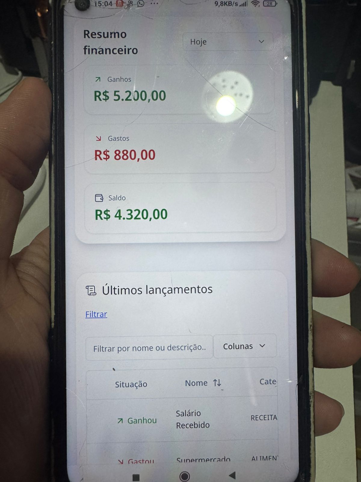 Depoimento em vídeo de Fernanda A.